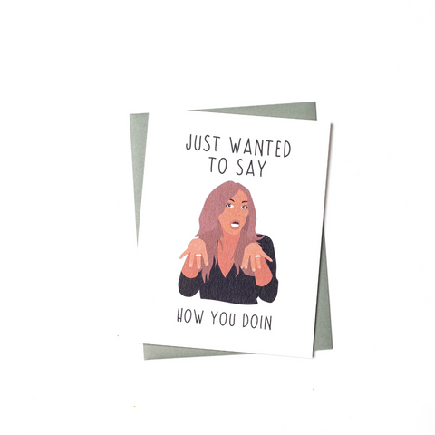 an everyday greeting card featuring an illustration of Wendy Williams 